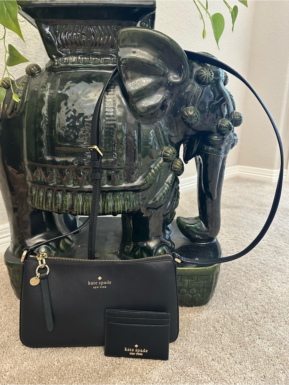 KATE SPADE Black Crossbody Bag with Cardholder
